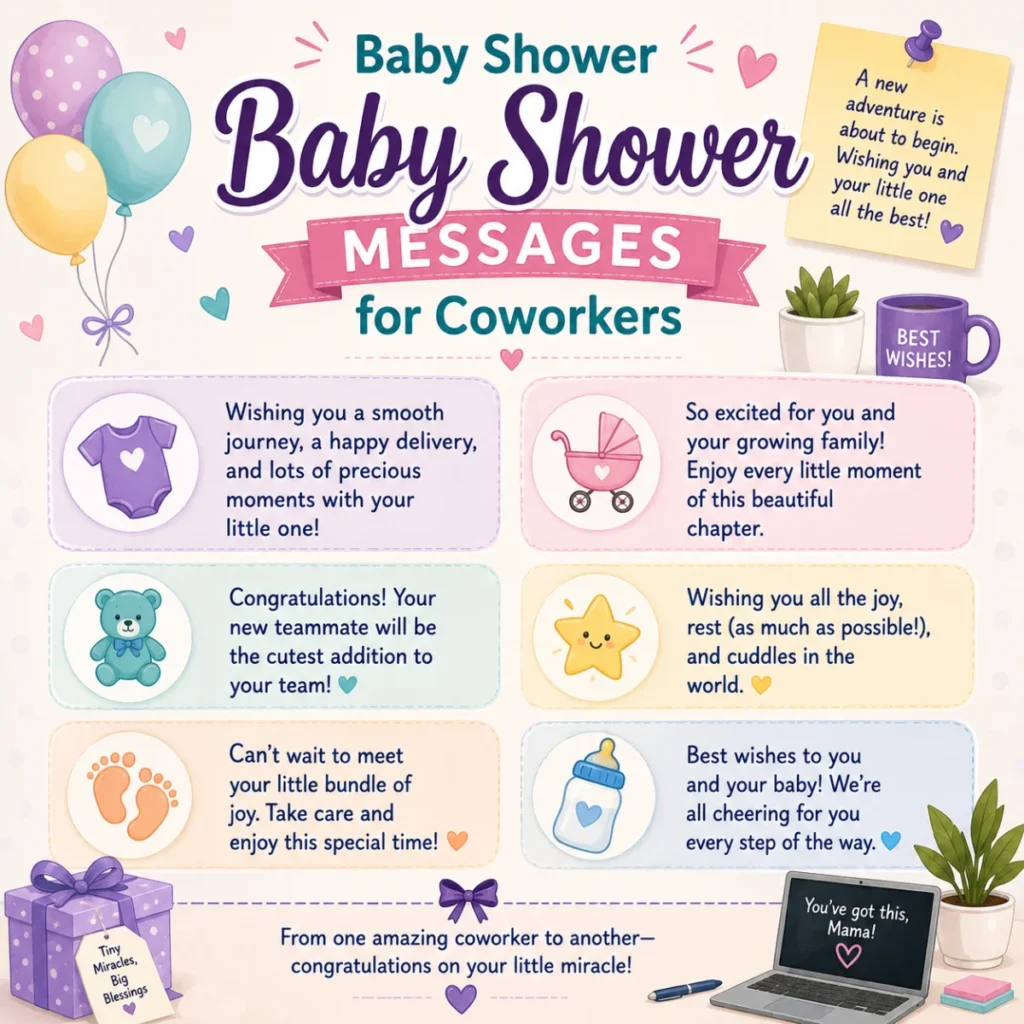 Baby Shower Messages for Coworkers
