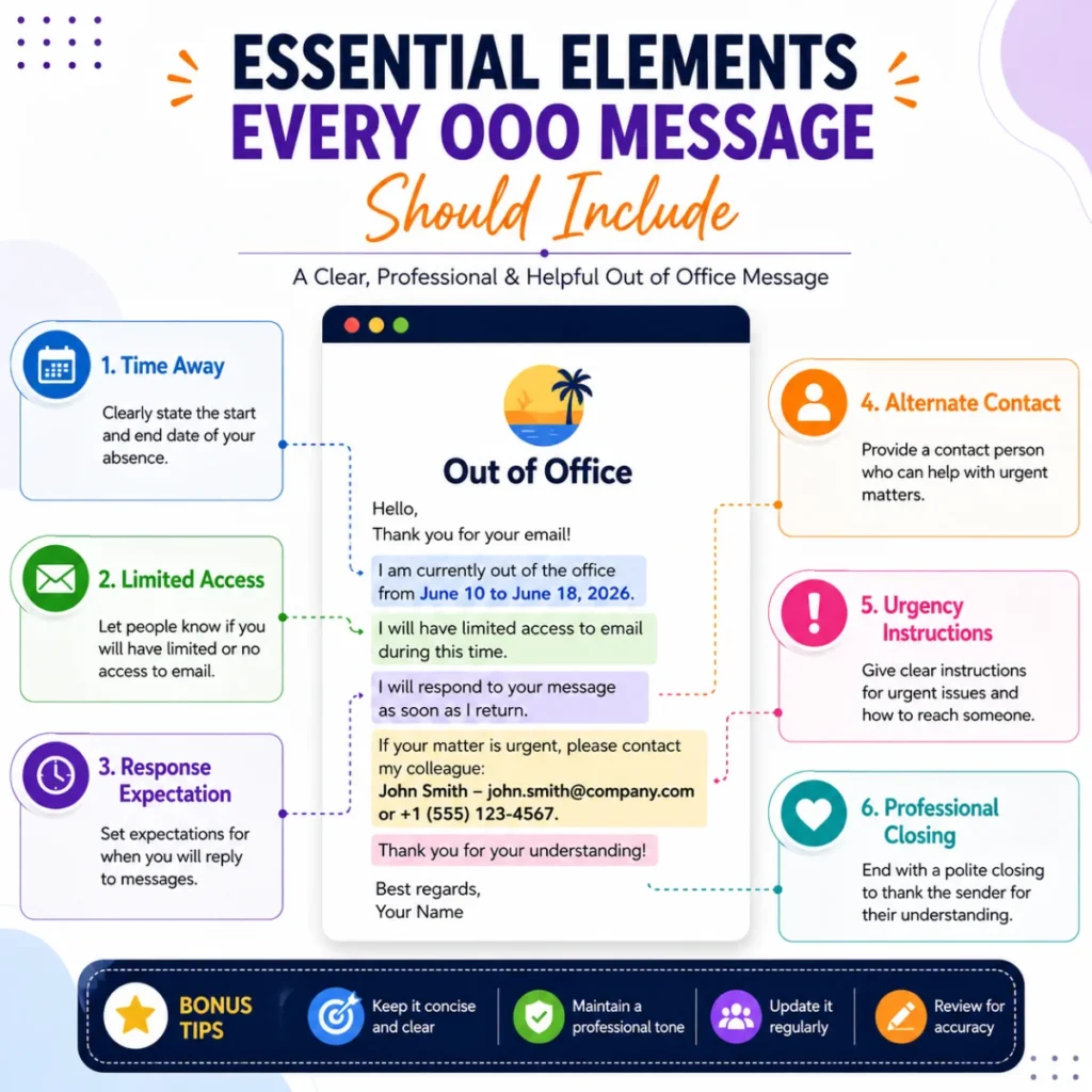 Essential Elements Every OOO Message Should Include