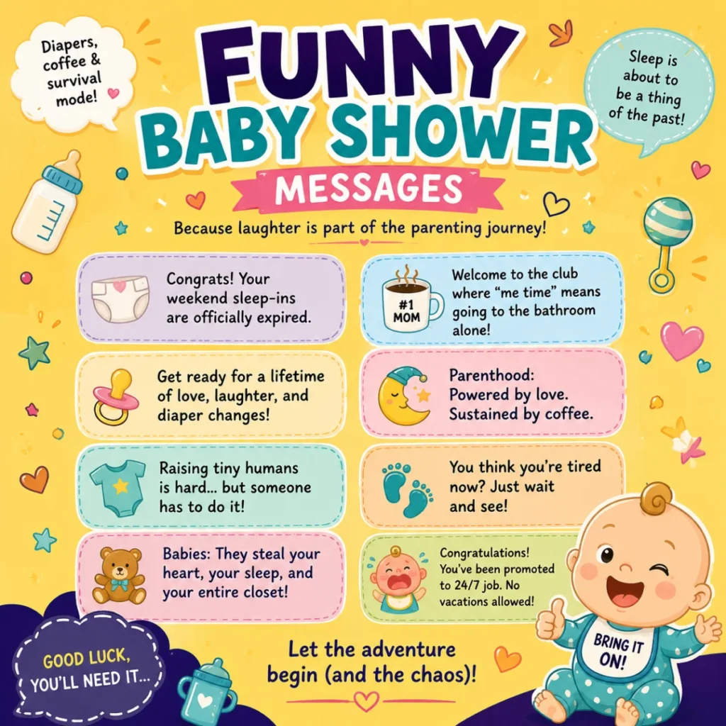 Funny Baby Shower Messages