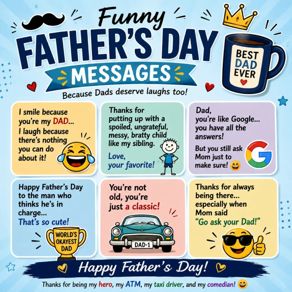 Funny Father’s Day Messages