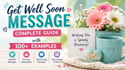 Get Well Soon Message Complete Guide with 100+ Examples