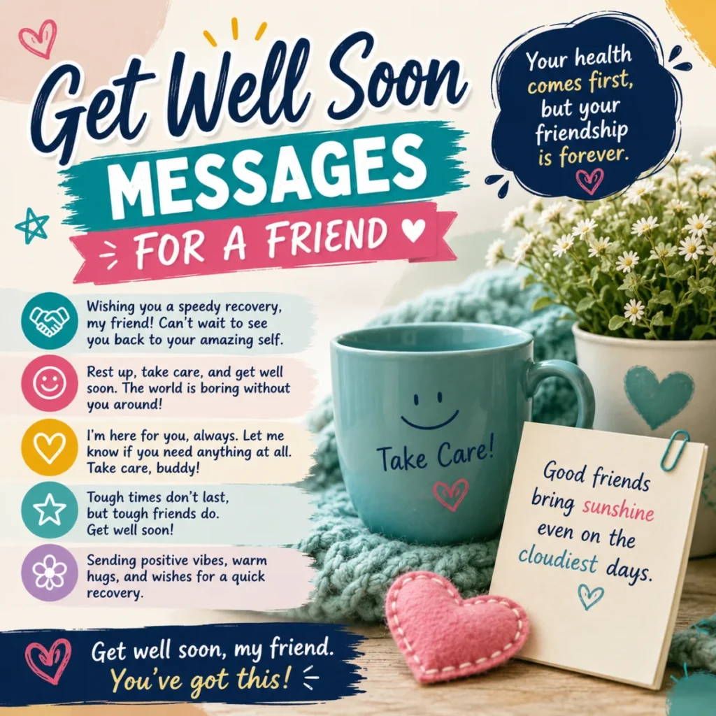 Get Well Soon Messages for a Friend