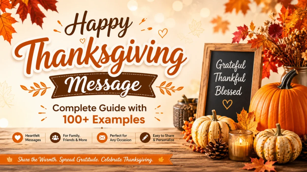 Happy Thanksgiving Message Complete Guide with 100+ Examples