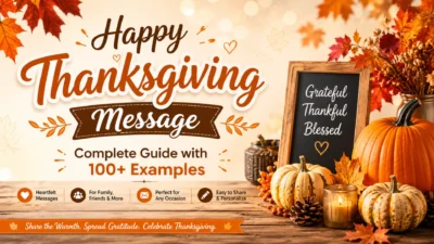 Happy Thanksgiving Message Complete Guide with 100+ Examples