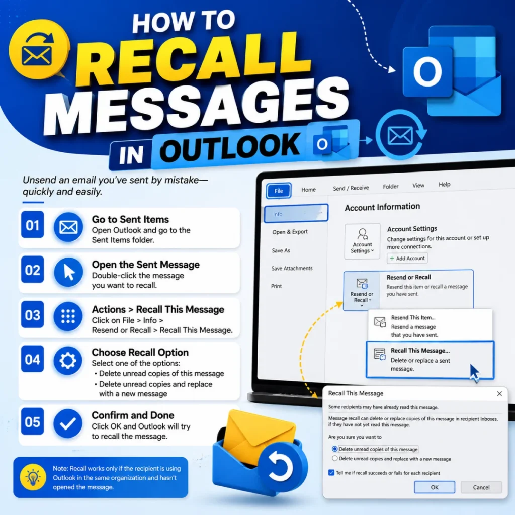 How to Recall Messages in Outlook