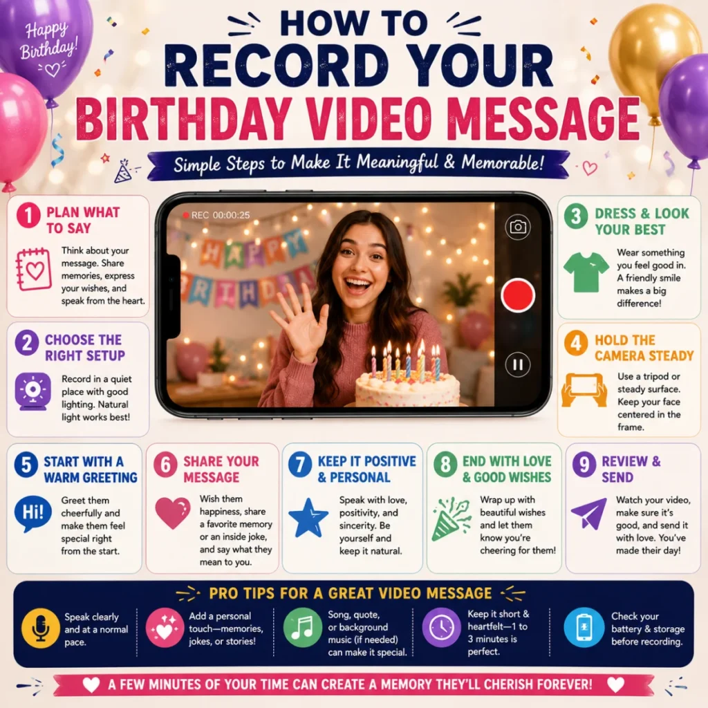 How to Record Your Birthday Video Message