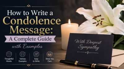 How to Write a Condolence Message A Complete Guide with Examples