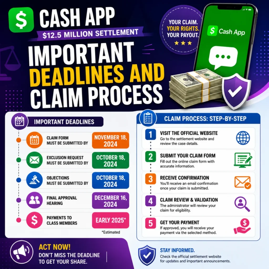 Important Deadlines and Claim Process