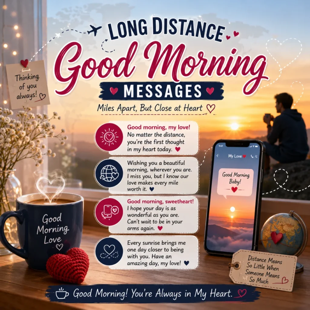Long Distance Good Morning Messages