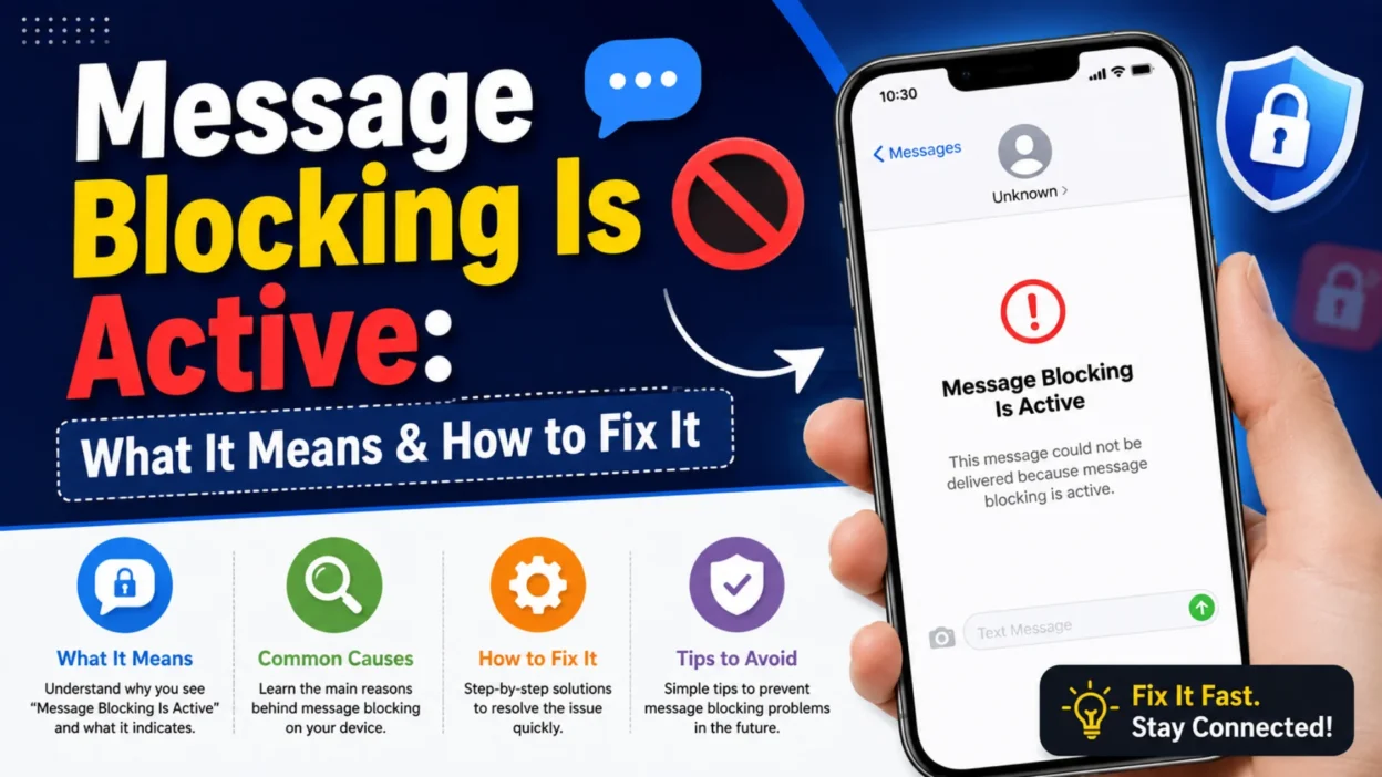Message Blocking Is Active What It Means & How to Fix It
