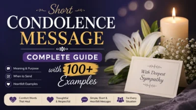 Short Condolence Message Complete Guide with 100+ Examples