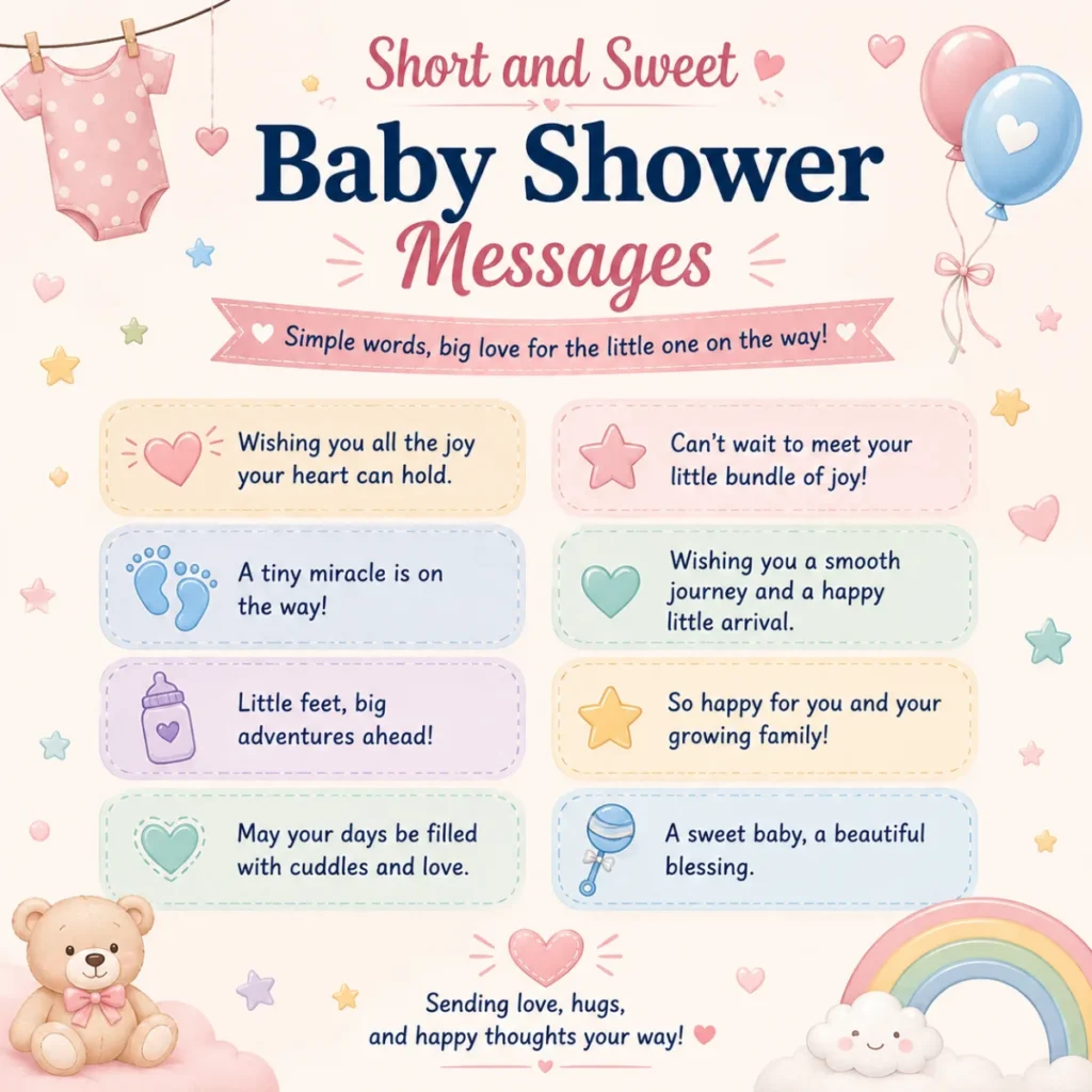 Short and Sweet Baby Shower Messages