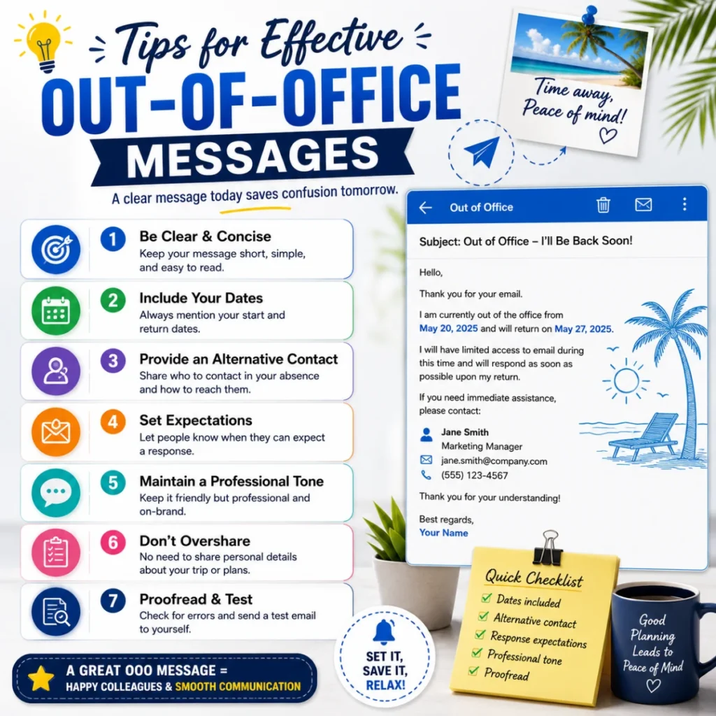 Tips for Effective Out-of-Office Messages