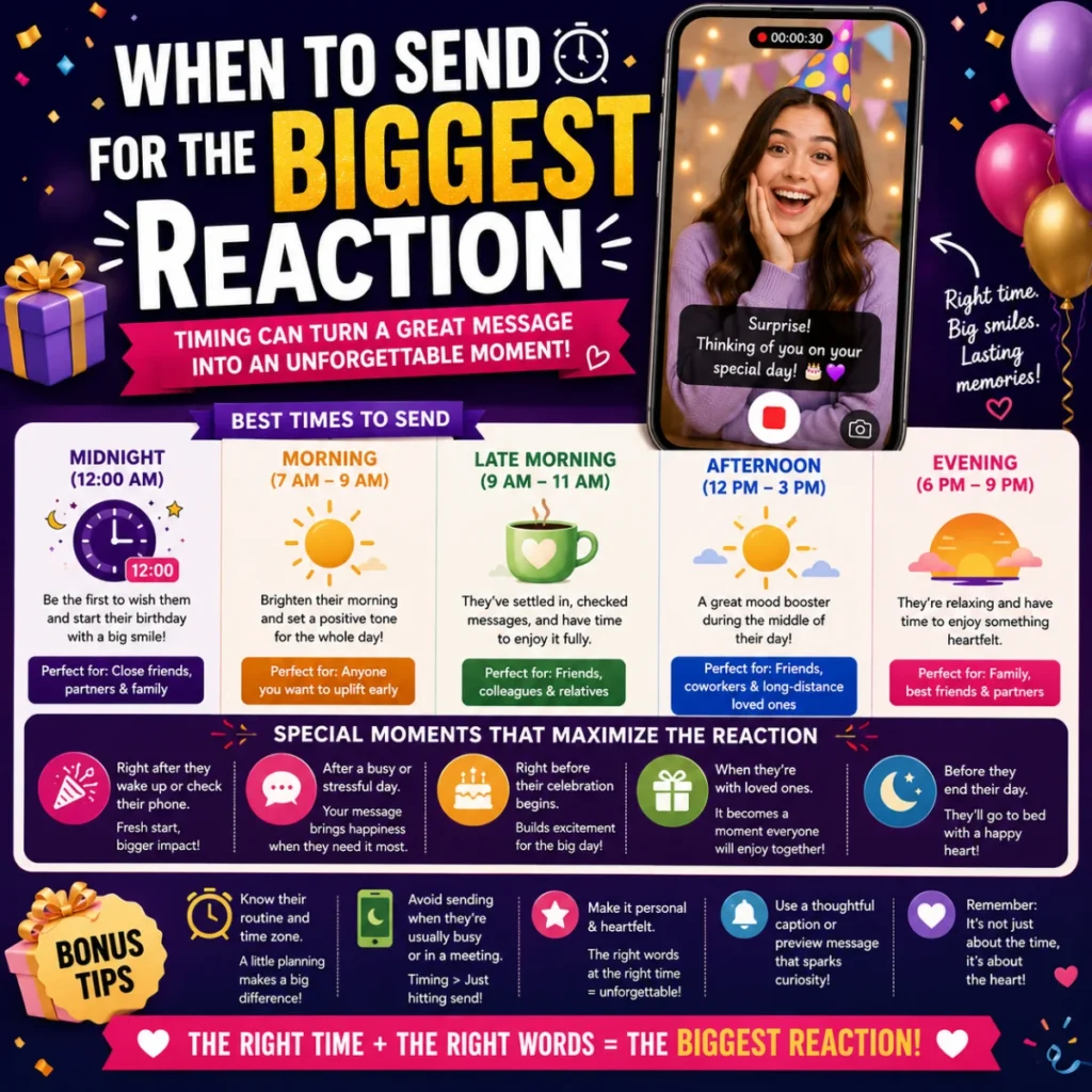 When to Send for the Biggest Reaction
