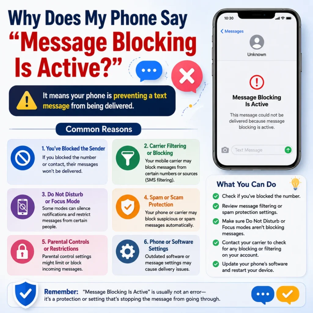 Why Does My Phone Say Message Blocking Is Active