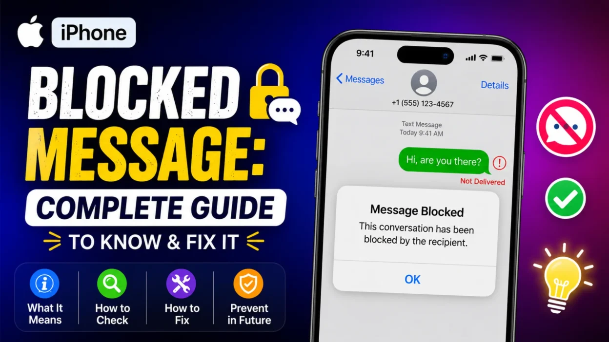 iPhone Blocked Message Complete Guide to Know & Fix It