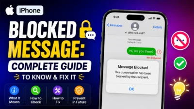 iPhone Blocked Message Complete Guide to Know & Fix It
