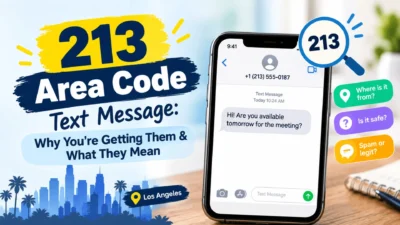 213 Area Code Text Message Why Youre Getting Them & What They Mean