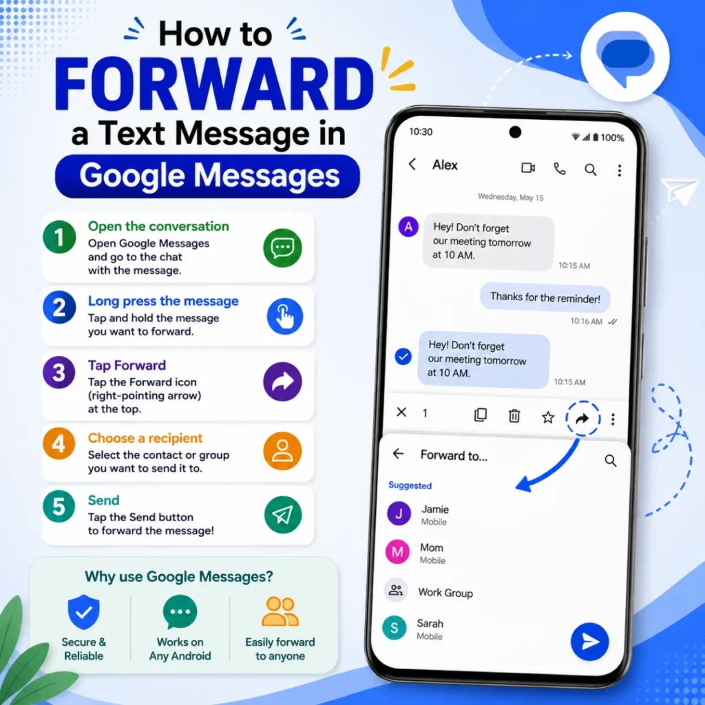 How to Forward a Text Message in Google Messages
