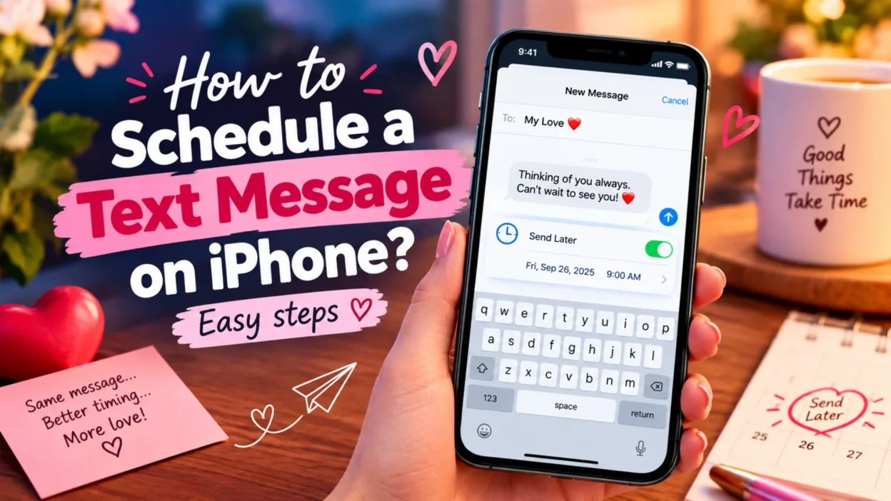 How to Schedule a Text Message on iPhone Easy steps