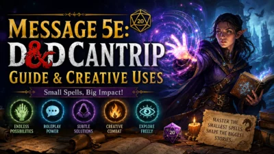 Message 5e D&D Cantrip Guide & Creative Uses
