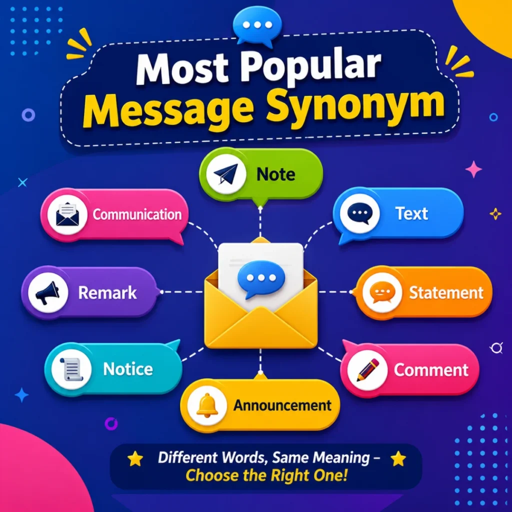 Most Popular Message Synonym