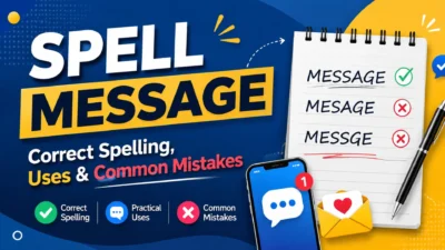 Spell Message Correct Spelling, Uses & Common Mistakes