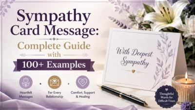 Sympathy Card Message Complete Guide with 100+ Examples