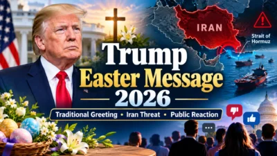 Trump Easter Message 2026 Traditional Greeting, Iran Threat & Public Reaction