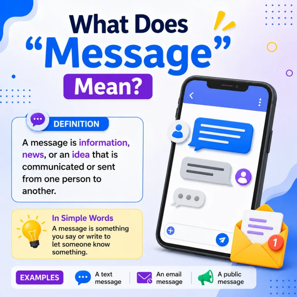 What Does Message Mean