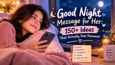 Good Night Message for Her 150+ Ideas That Actually Feel Personal