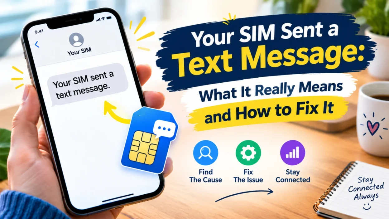 Your SIM Sent a Text Message What It Really Means and How to Fix It