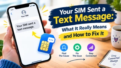 Your SIM Sent a Text Message What It Really Means and How to Fix It